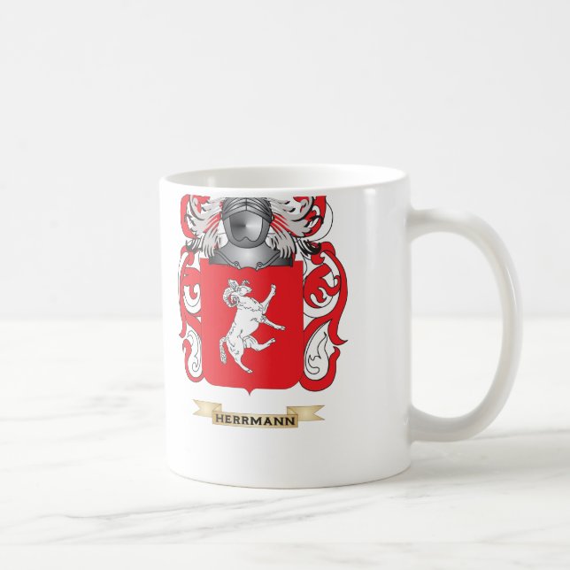 Herrmann Coat of Arms (Family Crest) Coffee Mug (Right)