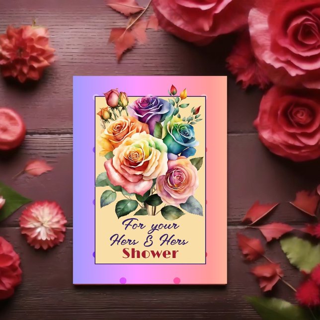 Hers and Hers Lesbian Shower Card (Creator Uploaded)