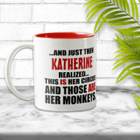 (Hers) Funny Personalised Circus Monkeys