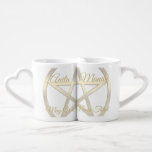 Hers & Hers Gold Pentacle Handfasting Custom Coffee Mug Set<br><div class="desc">Gold Pentacle Hers & Hers Right of Union "May you we never thirst" Handfasting gift set design! The perfect gift for newly Handfasted couples! Please be sure to double check spelling before placing your order. May you always be Blessed!</div>