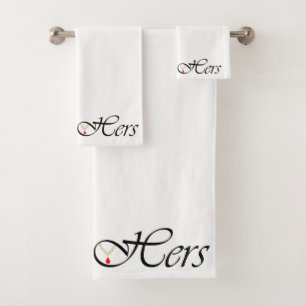 Hers Necklace Bath Towel Set