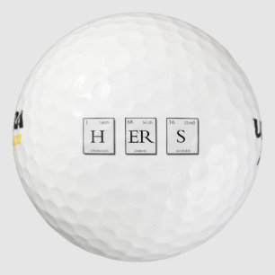 Hers Periodic Elements Golf Balls