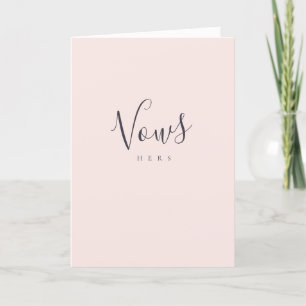 Hers Vows Wedding Anniversary  Programme
