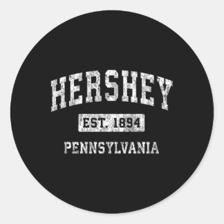 Hershey Pennsylvania Pa Established Sports Classic Round Sticker