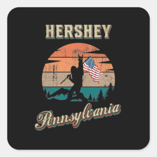 Hershey Pennsylvania Square Sticker