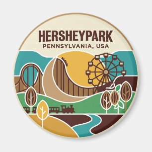 Hersheypark USA Magnet
