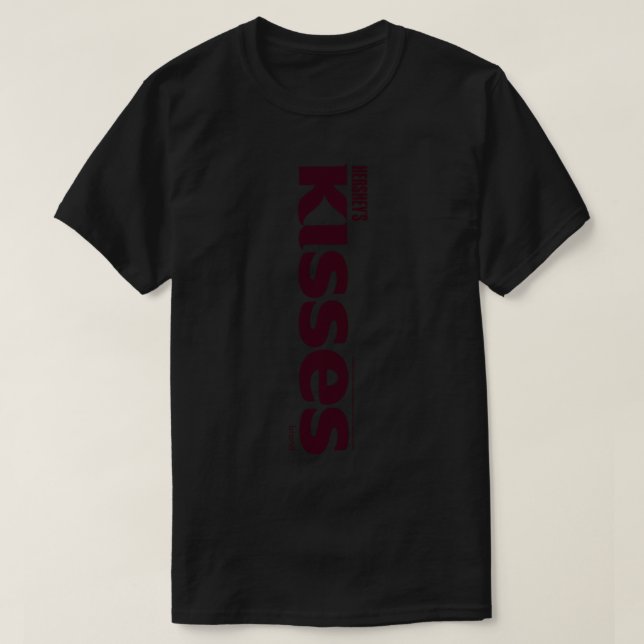 Hershey's Kisses Centred Text Logo Design Long Sl T-Shirt (Design Front)