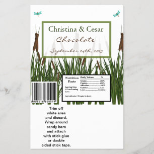 Hershey's Large Bar Wrapper Cattail/Dragonfly in C