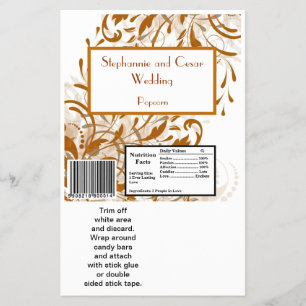 Hershey's Large Bar Wrapper Damask Autumn