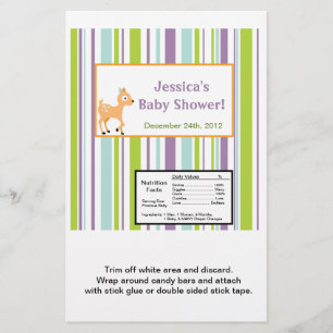 Hershey's Large Bar Wrapper Furry Woodland Anima