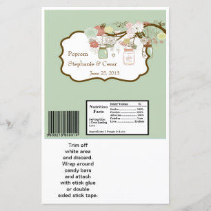 Hershey's Large Bar Wrapper Spring Floral Mason Ja