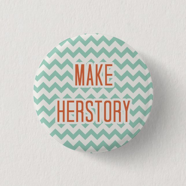 Herstory 3 Cm Round Badge (Front)