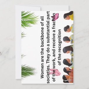HerStory: International Women's Day Greeting Card" Holiday Card
