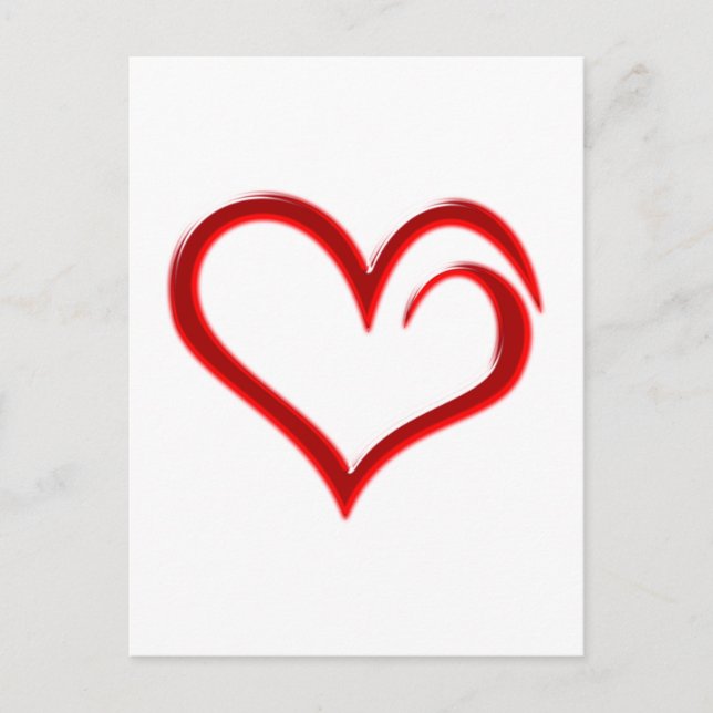 Herz heart postcard (Front)