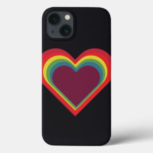 Herz ♥ Heart – Rainbow Colours – Regenbogenfarben iPhone 13 Case