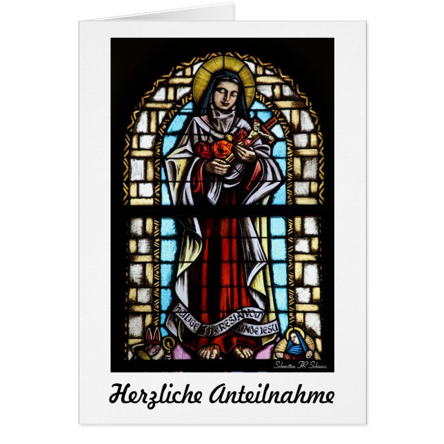 Herzliche Anteilnahme Karte (Front)