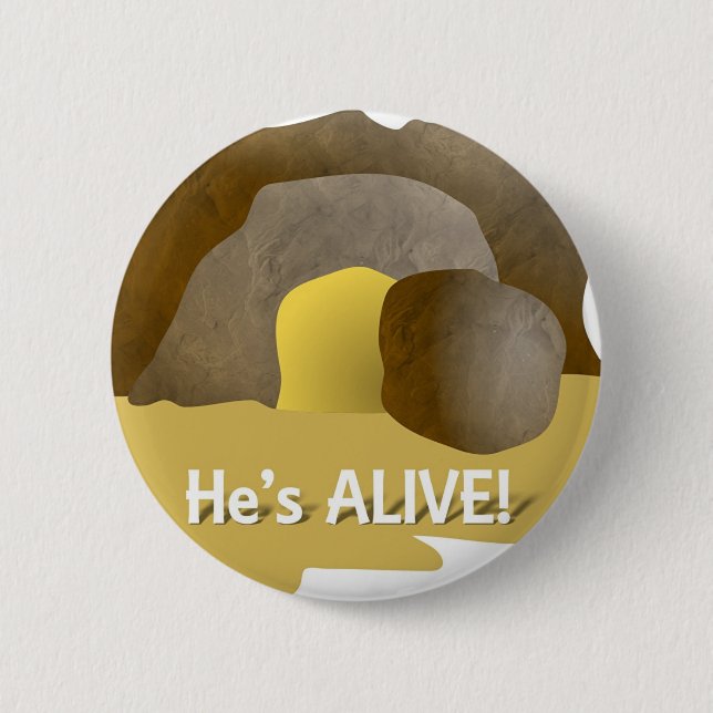 He's Alive! 6 Cm Round Badge (Front)