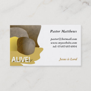 He's Alive! Business Card