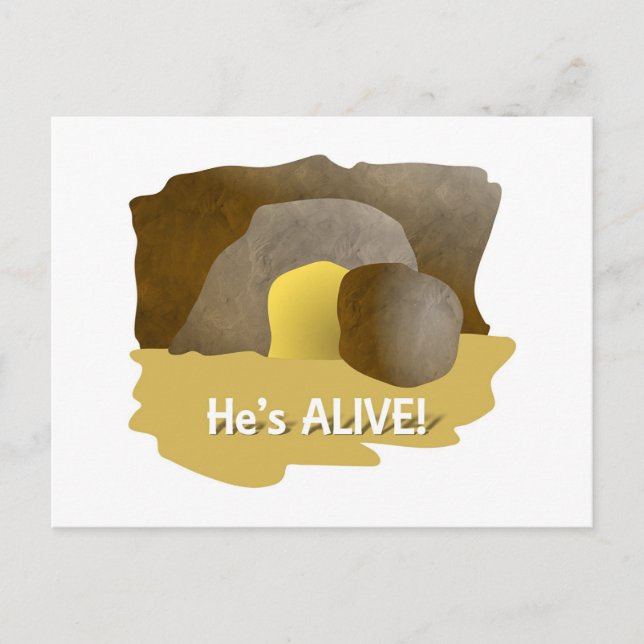 He's Alive! Postcard (Front)