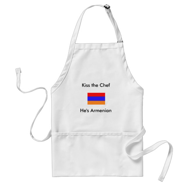 He's Armenian, Kiss the Chef Standard Apron (Front)