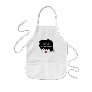 He's Cute He's One He's Turning One Kids Apron