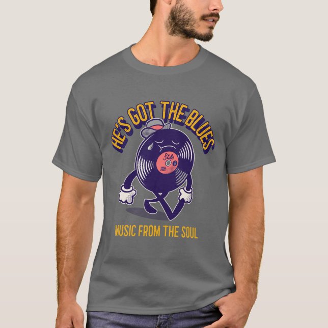  He's Got The Blues  T-Shirt (Front)