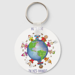 He's Got the Whole World in His Hands Key Ring