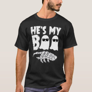 He's My Boo Cute Matching Couple Halloween Costum T-Shirt