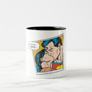 He's my hero Two-Tone coffee mug