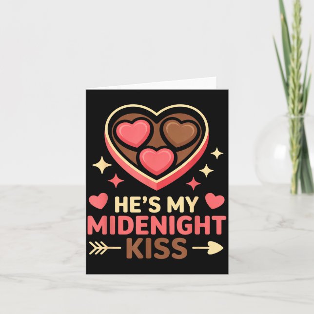 He's My Midnight Kiss Happy New Year Matching Coup Card (Front)