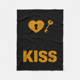 He's My Midnight Kiss Happy New Year Matching Coup Fleece Blanket