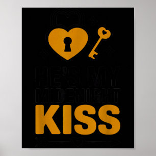 He's My Midnight Kiss Happy New Year Matching Coup Poster