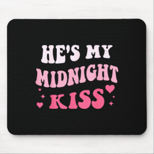 Hes My Midnight Kiss Saying Romantic Couple New Ye Mouse Mat