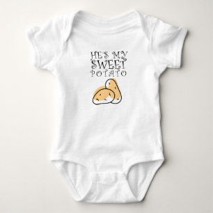 He's My Sweet Potato-Matching Couple Baby Bodysuit