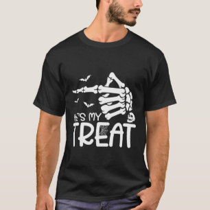 He's My Treat She's My Trick Halloween Skeleton Co T-Shirt