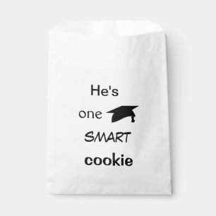 He's One Smart Cookie Favour Bags