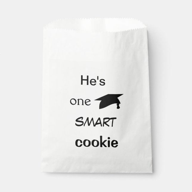 He's One Smart Cookie Favour Bags (Front)