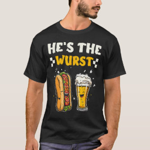 Hes The Wurst Shes A Brat Couples Matching  T-Shirt