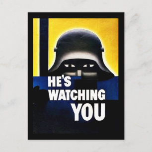 Hes Watching You Postcard