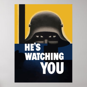 He's Watching You Poster