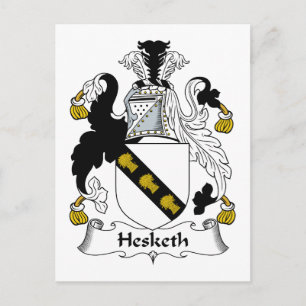 Hesketh Family Crest Postcard
