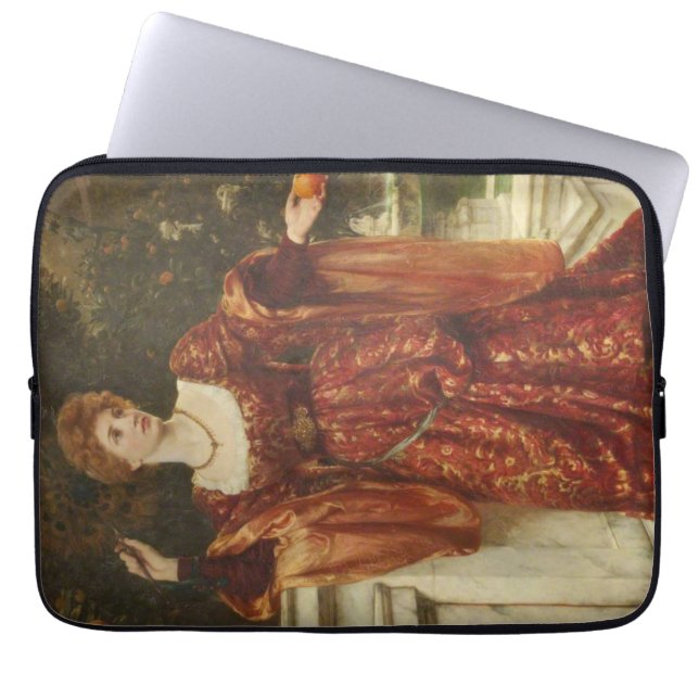 Hesperia (by Frank Dicksee) Laptop Sleeve (Front)