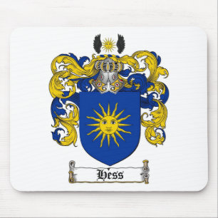 HESS FAMILY CREST -  HESS COAT OF ARMS MOUSE MAT