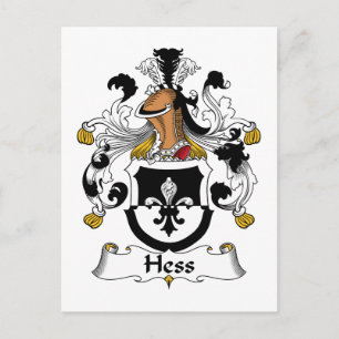 Hess Family Crest Postcard