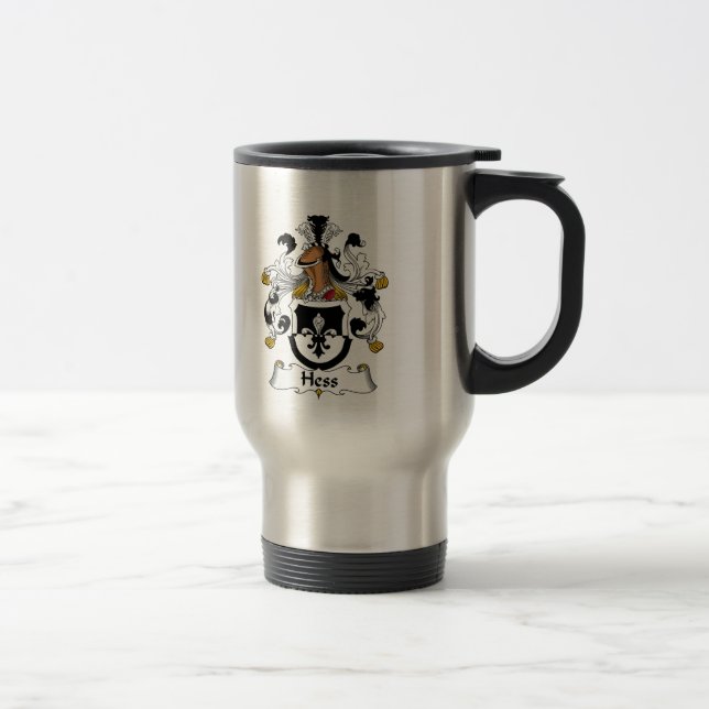 Hess Family Crest Travel Mug (Right)