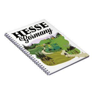 Hesse Germany Travel poster Notebook