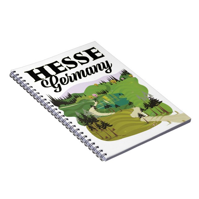 Hesse Germany Travel poster Notebook (Right Side)