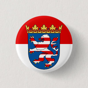 Hessen Flag 3 Cm Round Badge