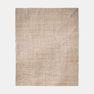 Hessian sackcloth, woven texture background. fleece blanket
