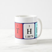 Hesther periodic table name mug (Front Right)